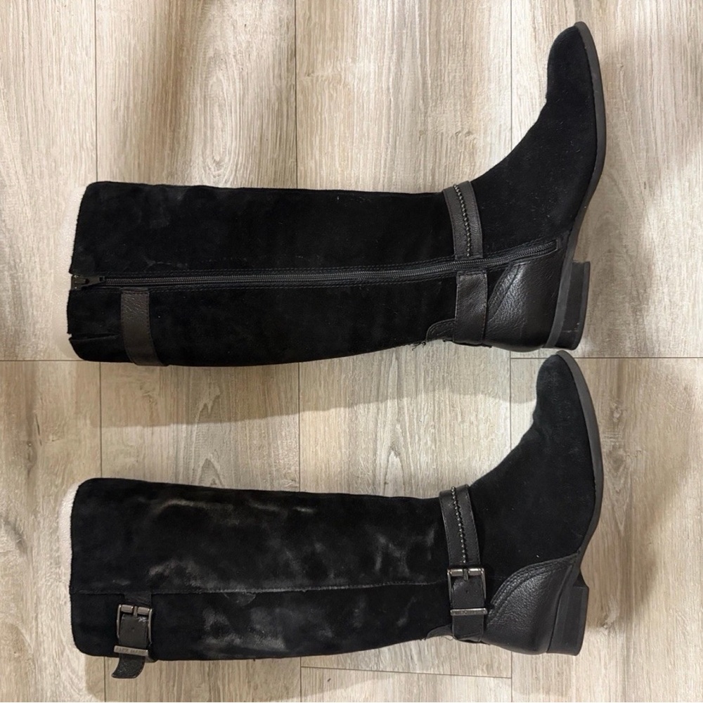 Alex Marie Black Over the Knee Boots